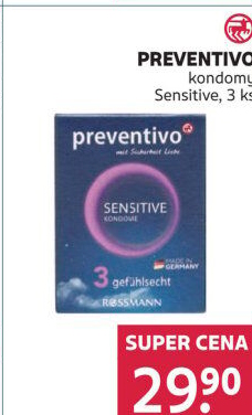 Kondomy lubrikované Preventivo