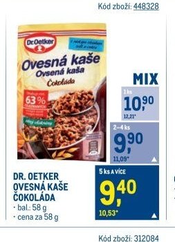 DR. OETKER OVESNÁ KAŠE ČOKOLÁDA