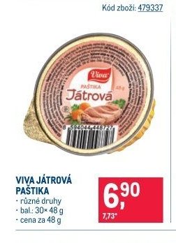 Viva játrová paštika