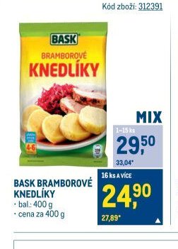 BASK BRAMBOROVÉ KNEDLÍKY