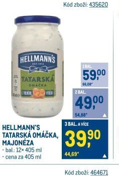 HELLMANN'S TATARSKÁ OMÁČKA