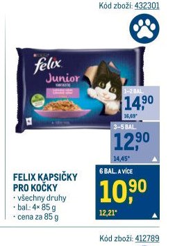 FELIX KAPSIČKY PRO KOČKY