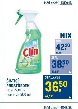 Clin čisticí prostředek