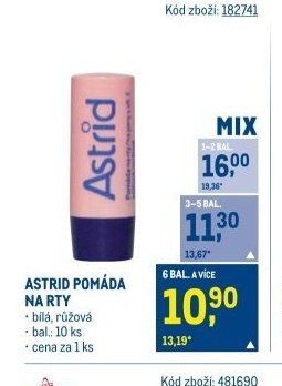 Astrid pomáda na rty