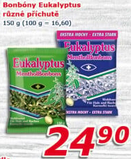 Bonbony mentolové Eukalyptus
