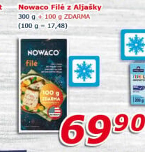Filé z Aljašky mražené Nowaco