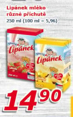 Nápoj mléko ochucené Lipánek Madeta