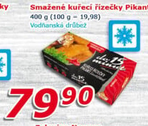 Řízečky kuřecí smažené mražené Pikant Vodňanské kuře