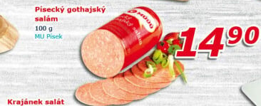 Salám Gothaj Maso uzeniny Písek
