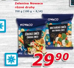 Zelenina mražená Nowaco