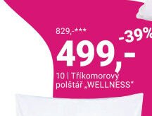 Tříkomorový polštář WELLNESS