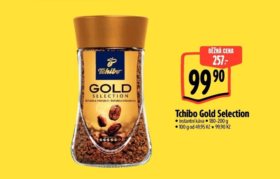 Instantní káva Tchibo Gold Selection