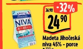 Sýr Niva Jihočeská 45% Madeta