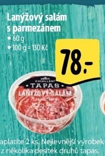 Tapas Lanýžový salám s parmezánem Albert Excellent