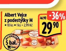 Vejce z podestýlky M Albert