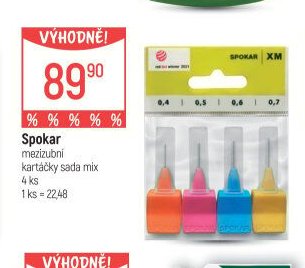 Spokar mezizubní kartáčky sada mix