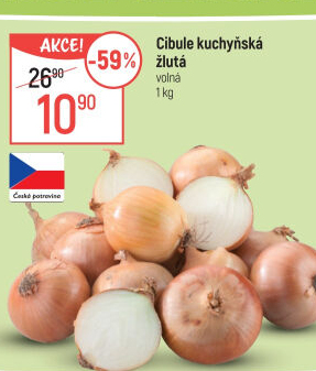 Cibule kuchyňská žlutá