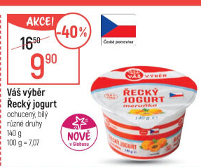 Jogurt řecký ochucený Váš Výběr