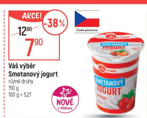 Ochucený jogurt smetanový Váš Výběr