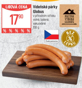 Párky vídeňské Globus