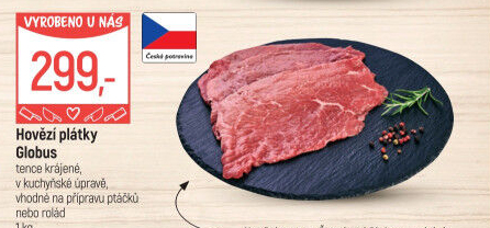 Hovězí plátky Globus