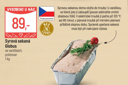 Sekaná syrová Globus