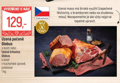 Uzená pečeně s kostí Globus