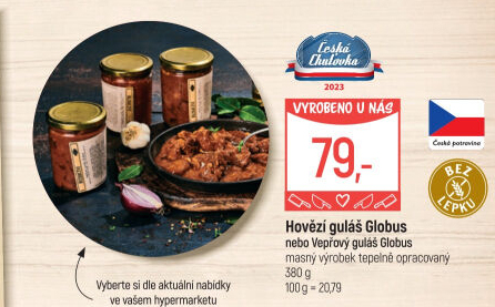 Hovězí guláš ve skle Globus