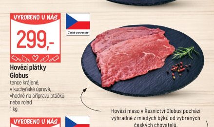 Hovězí plátky Globus