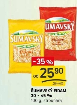 Sýr Eidam strouhaný Šumavský