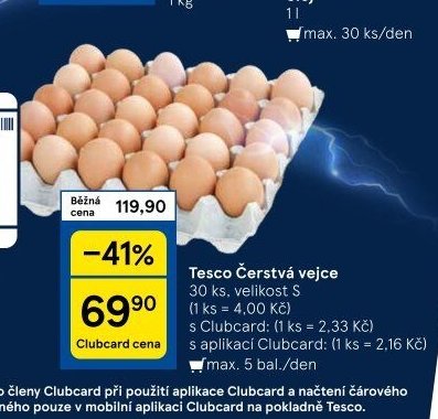 Tesco Čerstvá vejce