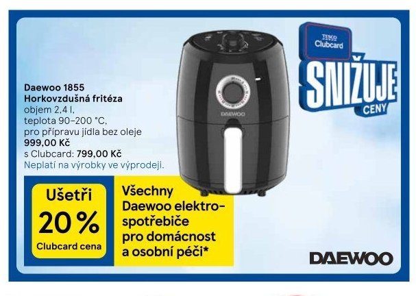 Daewoo 1855 Horkovzdušná fritéza
