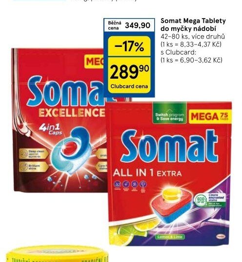 Somat Mega Tablety do myčky nádobí