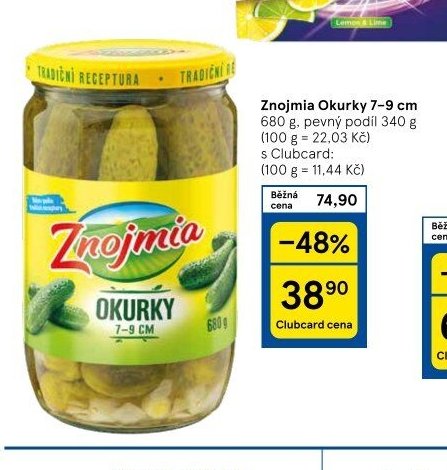 Znojmia Okurky 7-9 cm