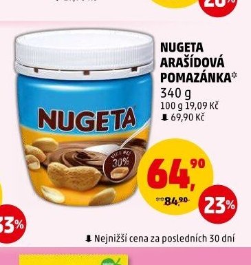 NUGETA ARAŠÍDOVÁ POMAZÁNKA