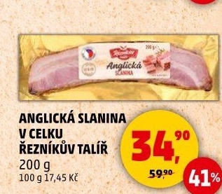 Anglická slanina Řezníkův talíř