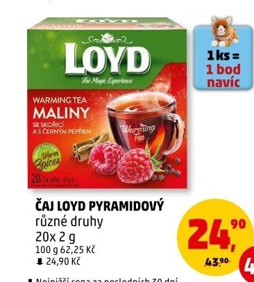 Čaj Loyd - pyramidový