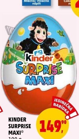 Čokoládové vajíčko s překvapením Maxi Kinder Surprise