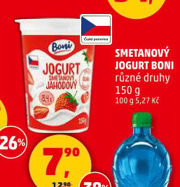 Jogurt smetanový ochucený Boni