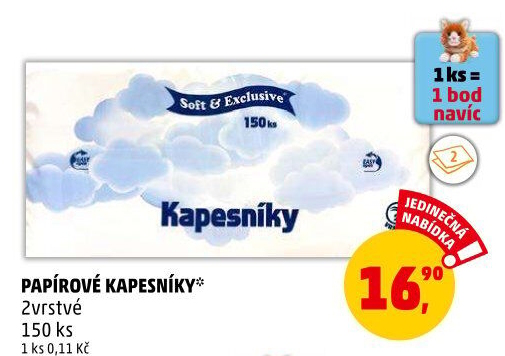Papírové kapesníčky 2vrstvé Soft&