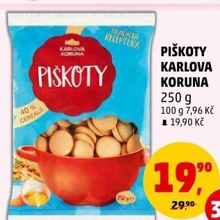Piškoty Karlova Koruna