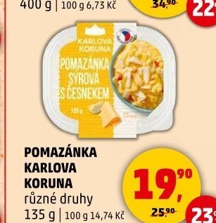 Pomazánky Karlova Koruna