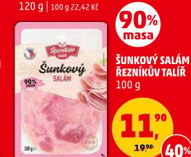 Salám šunkový Řezníkův talíř