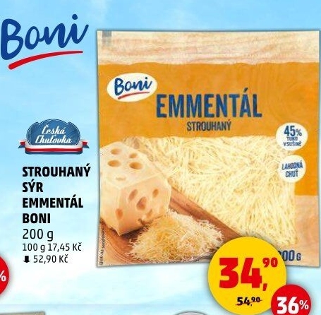 Sýr Ementál strouhaný Boni