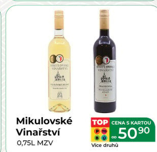 Vína bio Mikulovské Vinařství