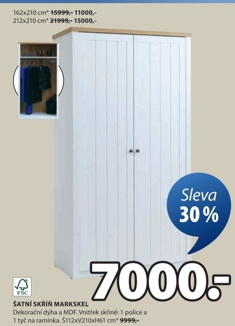 Šatní skříň Markskel