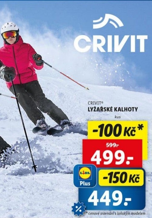 Dámské lyžařské kalhoty Crivit