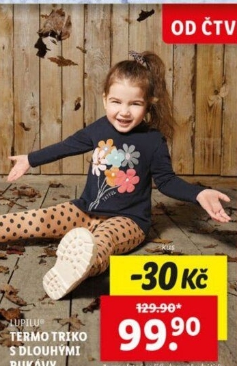 Termo tričko s dlouhým rukávem Lupilu - Lidl akcniletaky.com