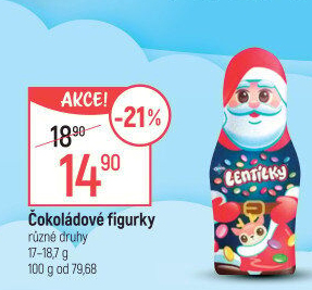 Čokoládové figurky Lentilky