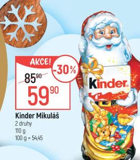 Čokoládový Mikuláš Kinder